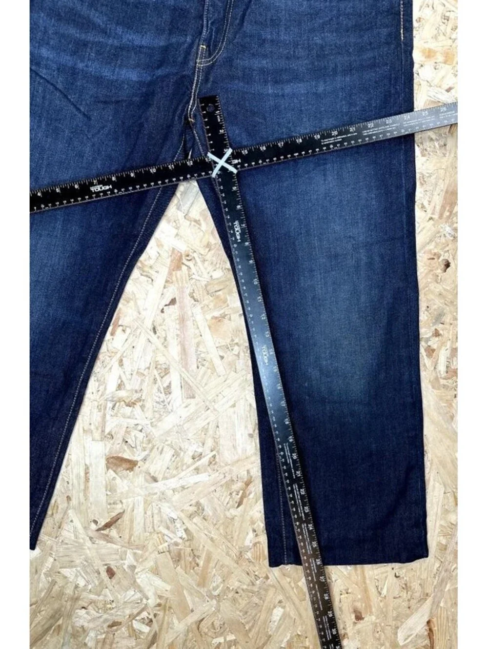 Levis 505 Regular Fit Jeans Mens 38x27 Blue Denim Straight Leg Pants